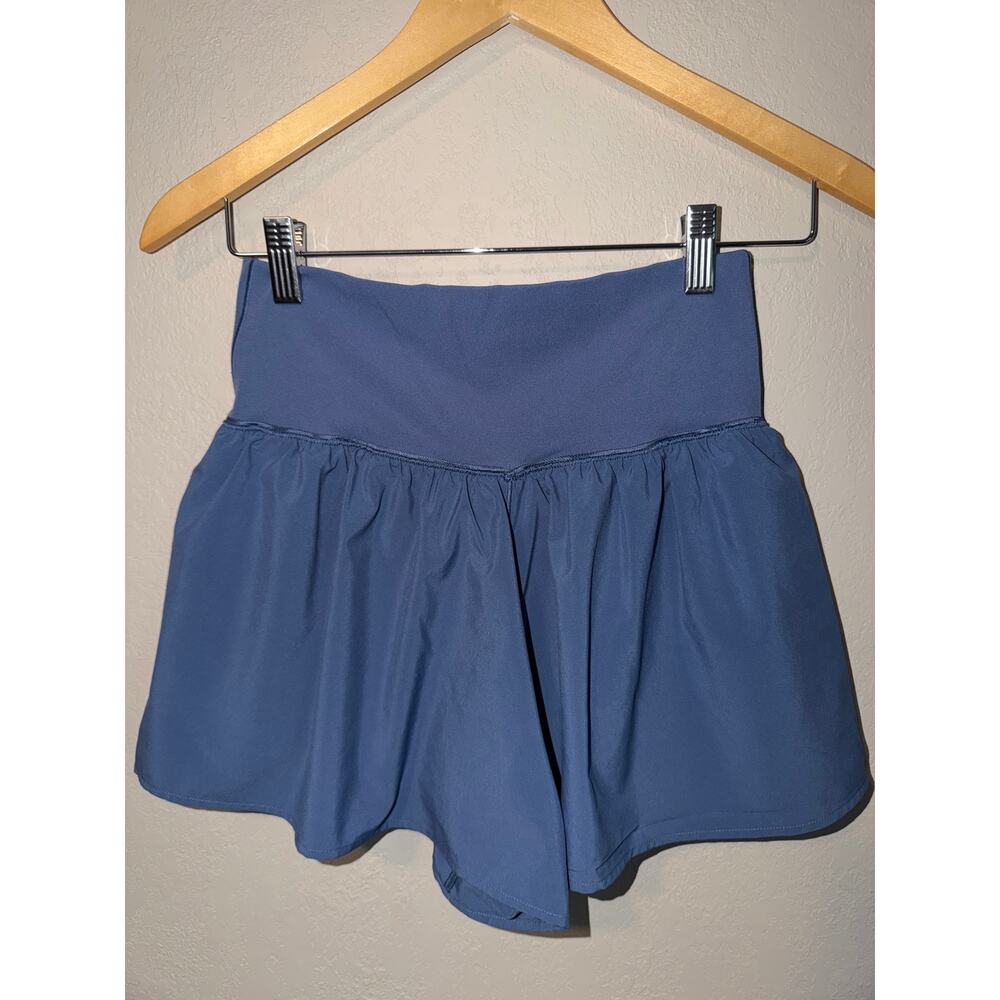 OFFLINE by Aerie Real Me Crossover Flowy Shorts light blue SZ M - Picture 2 of 6
